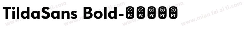 TildaSans Bold字体转换